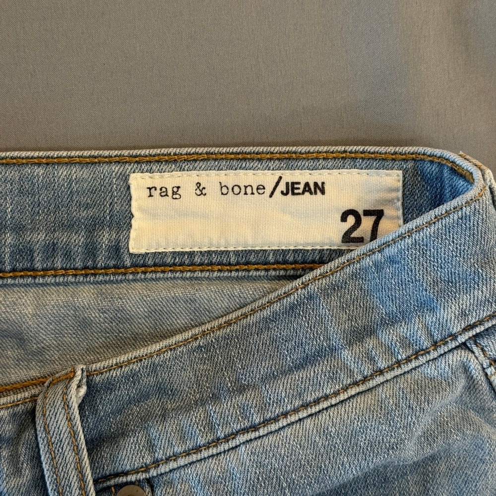 Rag & Bone Wiley Cutoff Denim Shorts Light Wash Raw Hem 27 W1915K520WIL - Picture 7 of 14